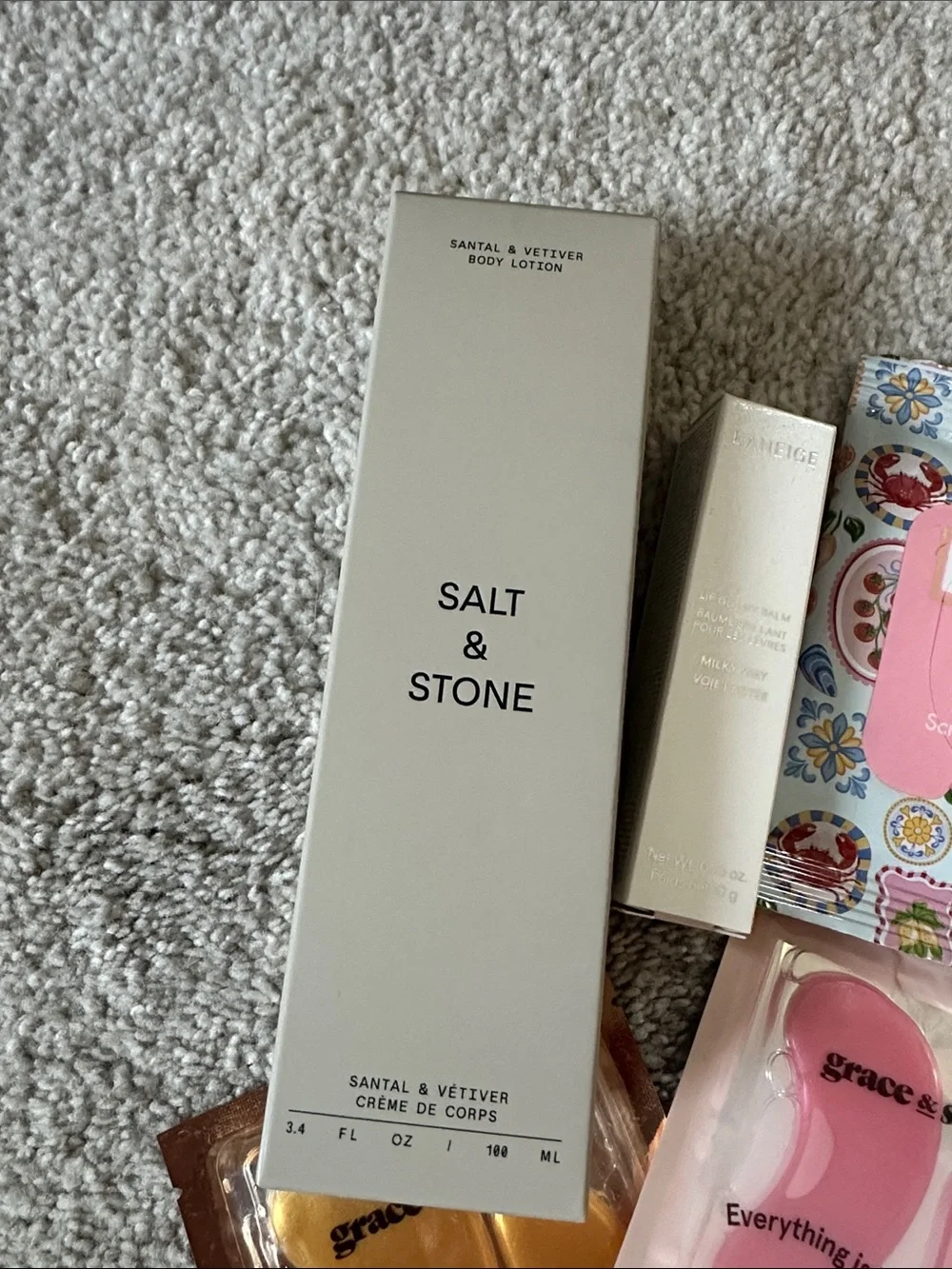 NWT 7 piece bundle LANEIGE Milky Way Lip Glowy Balm in Cream White